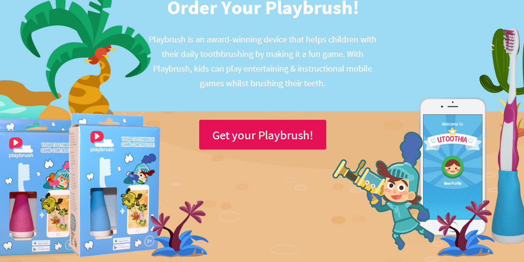 游戏是最好的老师，Playbrush 推出能玩游戏的儿童智能牙刷