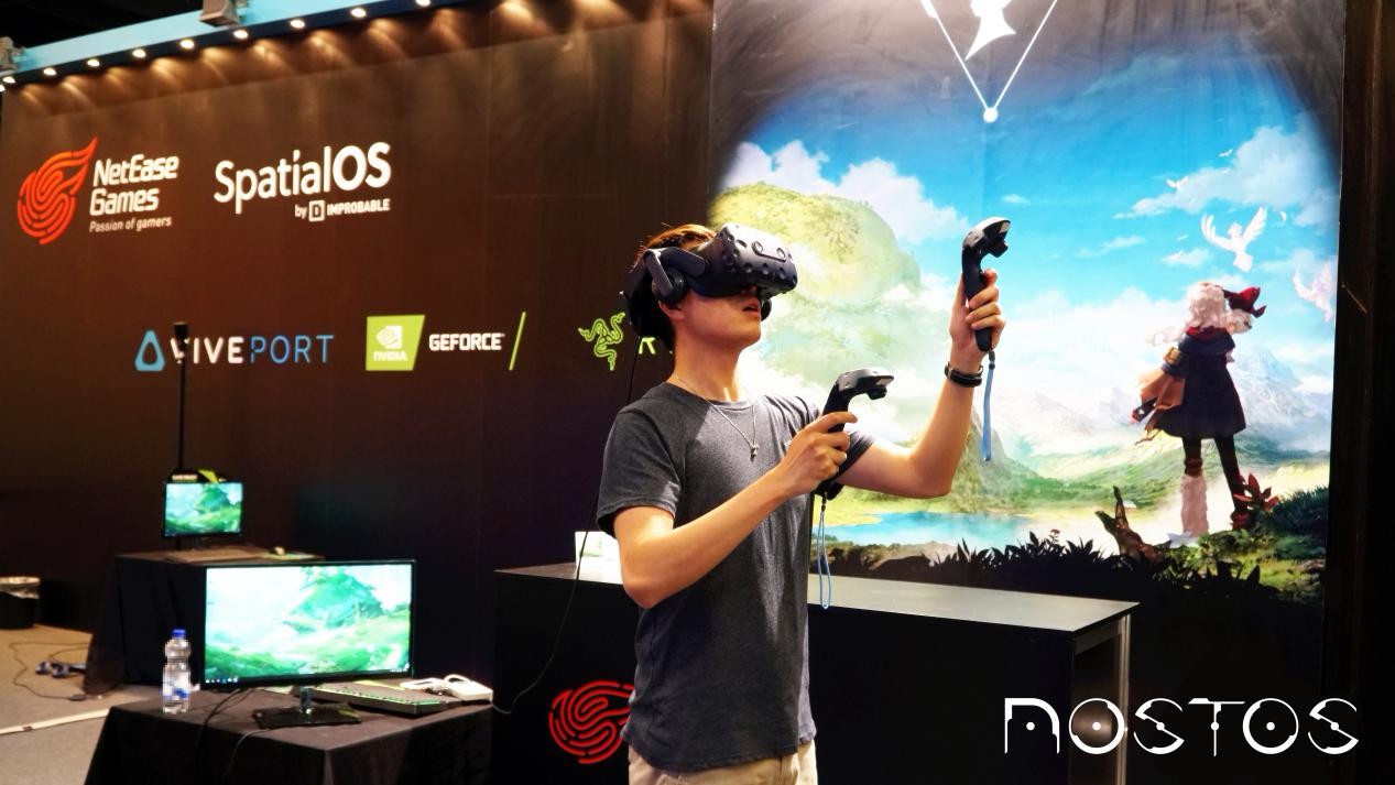 网易在科隆展出了一款多人在线VR游戏，它有一个美轮美奂的开放世界