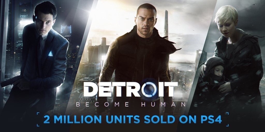 《底特律：变人》7个月售出200万，打破Quantic Dream销量最快纪录
